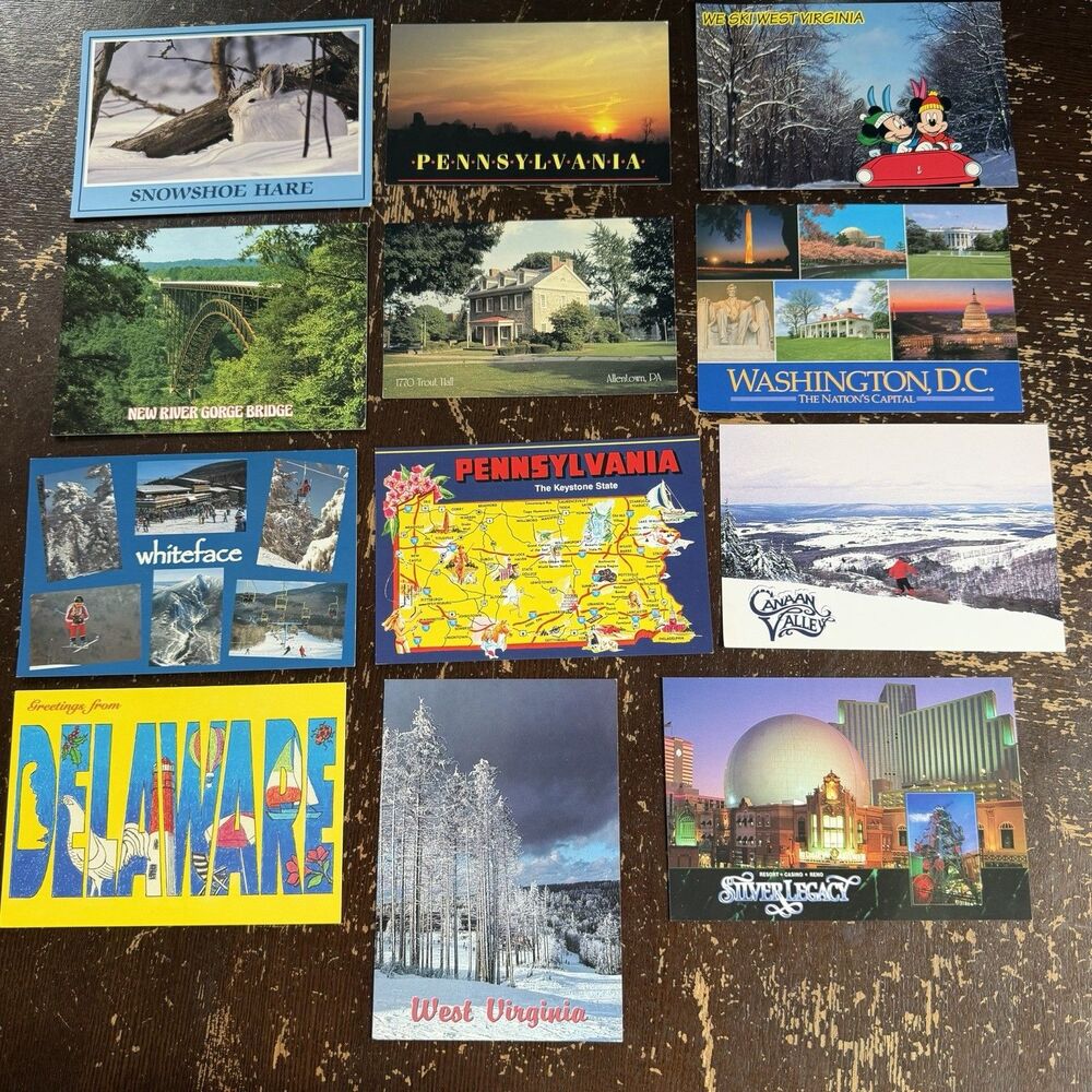 100 Vintage Postcards All Shown In Photos Las Vegas Lake Tahoe Breckenridge - Picture 8 of 10